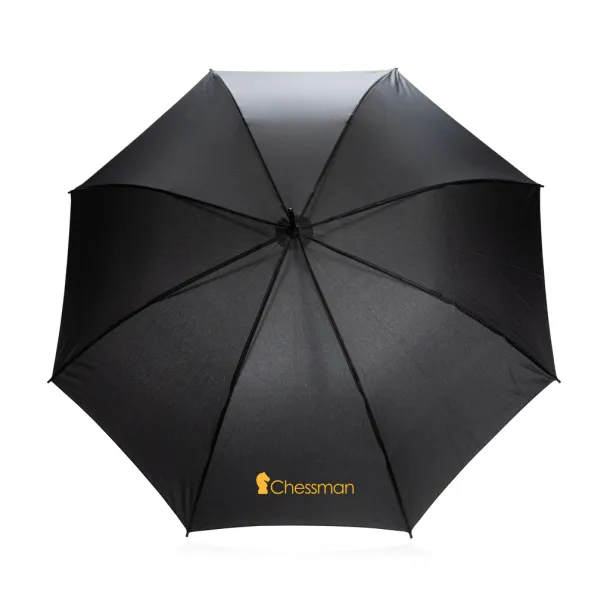  23" Impact AWARE™ RPET 190T standard auto open umbrella - XD Collection Black 