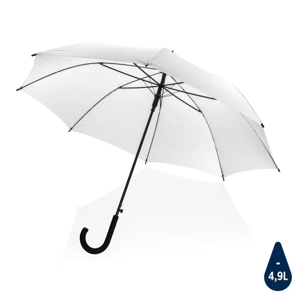  23" Impact AWARE™ RPET 190T standard auto open umbrella - XD Collection White 