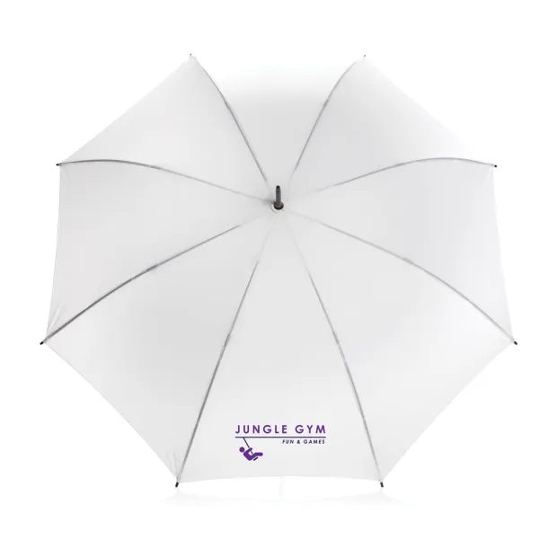  23" Impact AWARE™ RPET 190T standard auto open umbrella - XD Collection White 