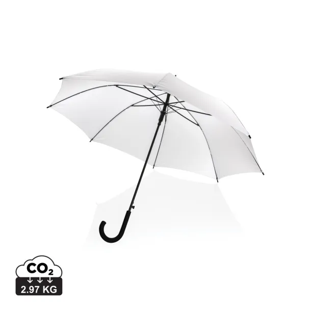  23" Impact AWARE™ RPET 190T standard auto open umbrella - XD Collection White 