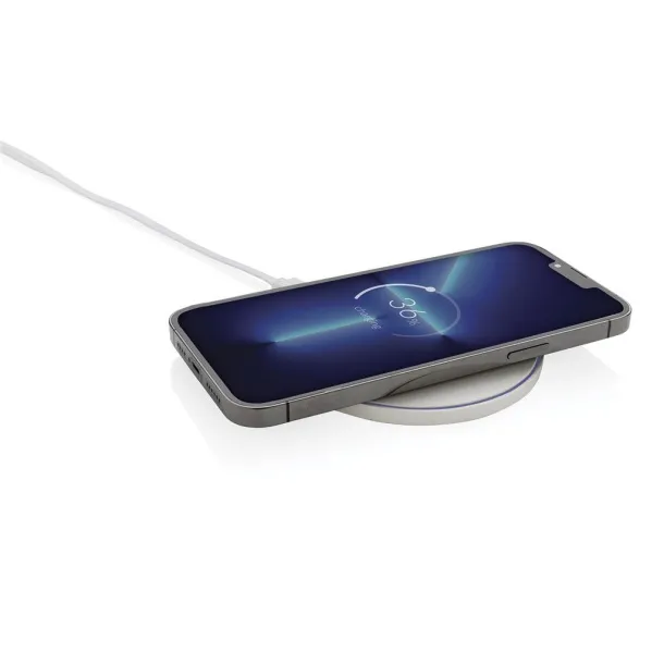  RCS standard recycled plastic 10W wireless charger - XD Collection White 