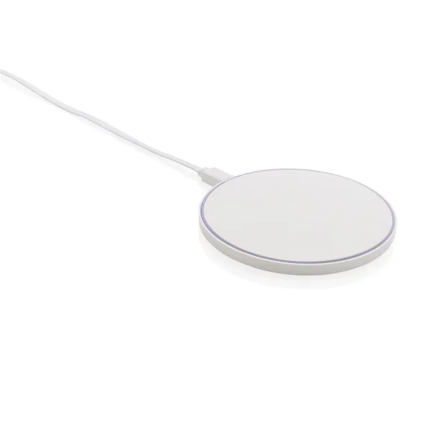  RCS standard recycled plastic 10W wireless charger - XD Collection White 