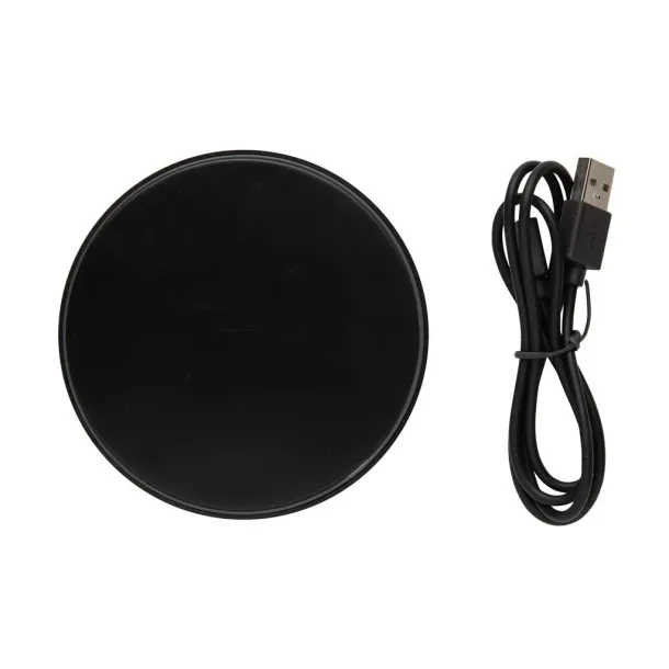  RCS standard recycled plastic 10W wireless charger - XD Collection Black 