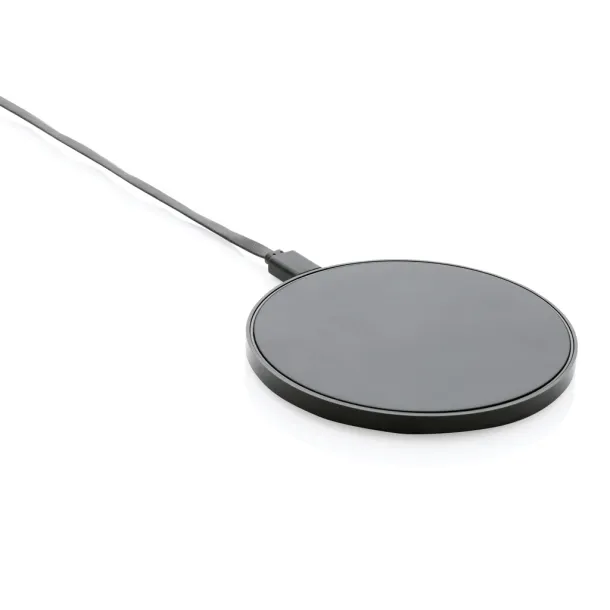  RCS standard recycled plastic 10W wireless charger - XD Collection Black 