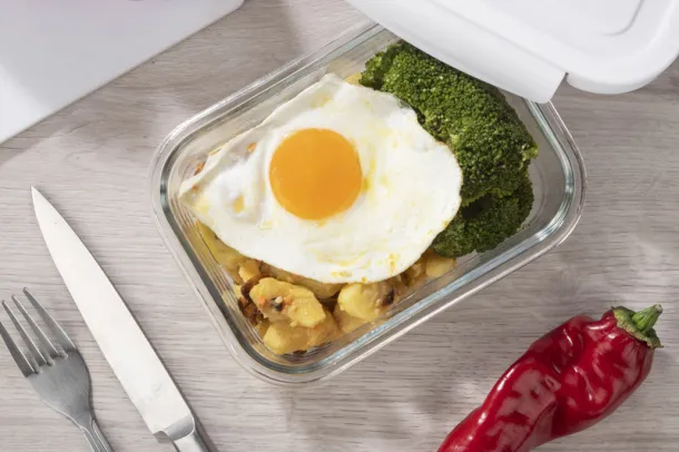 LASO Glass food container  500 ml White