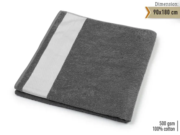 LA PLAYA towel 90 x 180 cm - EXPLODE Dark gray