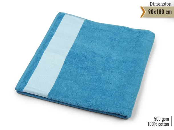 LA PLAYA towel 90 x 180 cm - EXPLODE Turquoise