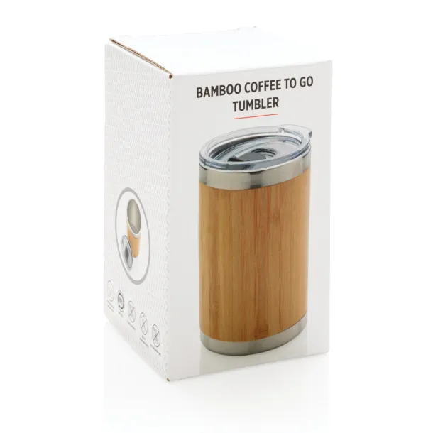  Bamboo coffee to go tumbler - XD Collection Brown 