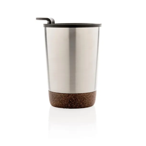  GRS RPP stainless steel cork coffee tumbler - XD Collection Silver 