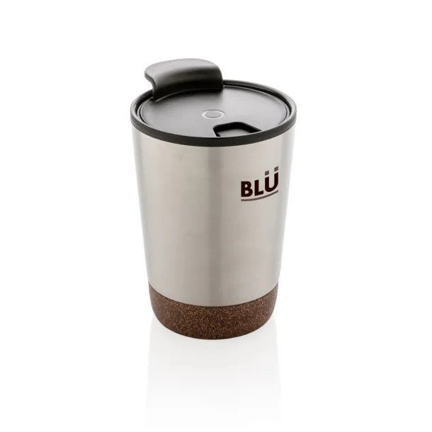  GRS RPP stainless steel cork coffee tumbler - XD Collection Silver 