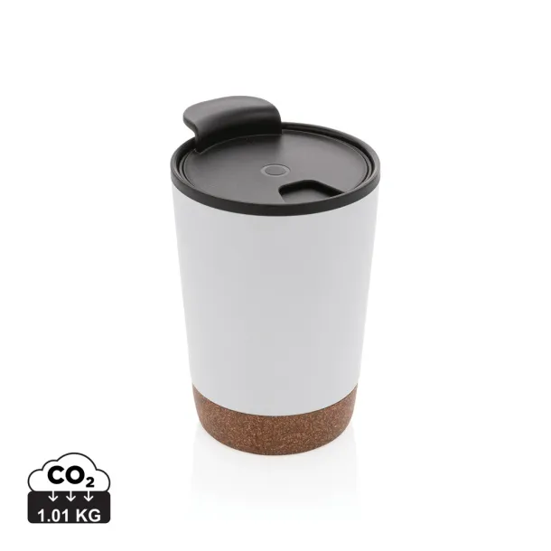  GRS RPP stainless steel cork coffee tumbler - XD Collection White 