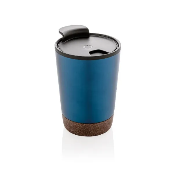  GRS RPP stainless steel cork coffee tumbler - XD Collection Blue 