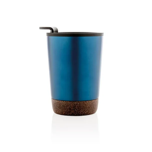  GRS RPP stainless steel cork coffee tumbler - XD Collection Blue 