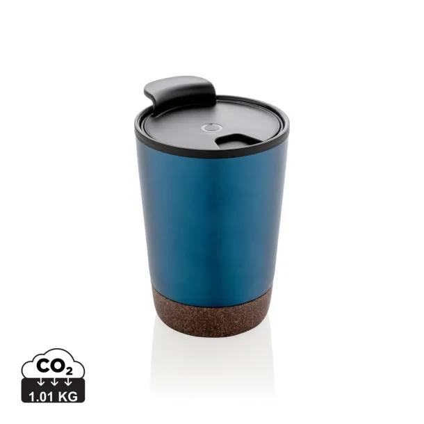  GRS RPP stainless steel cork coffee tumbler - XD Collection Blue 