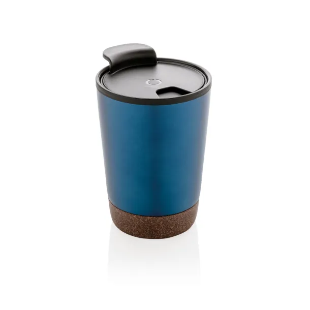  GRS RPP stainless steel cork coffee tumbler - XD Collection Blue 