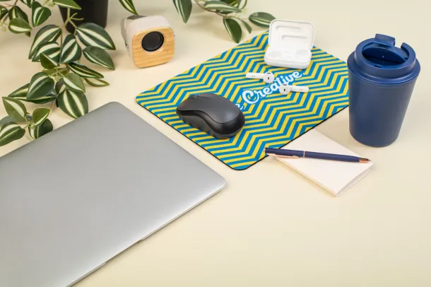 CreaFelt Cursor XL RPET personalizirana podloga za miš Bijela