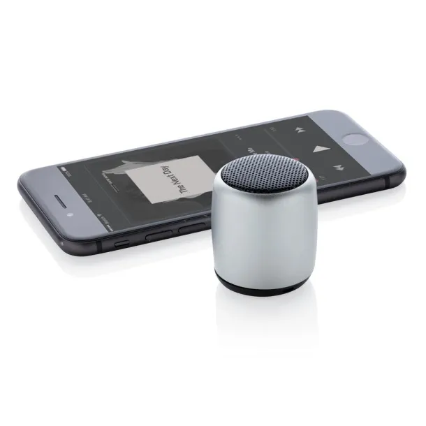  Mini aluminum wireless speaker - XD Collection Silver 