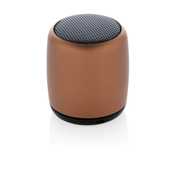  Mini aluminum wireless speaker - XD Collection Brown