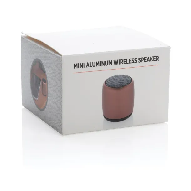  Mini aluminum wireless speaker - XD Collection Brown