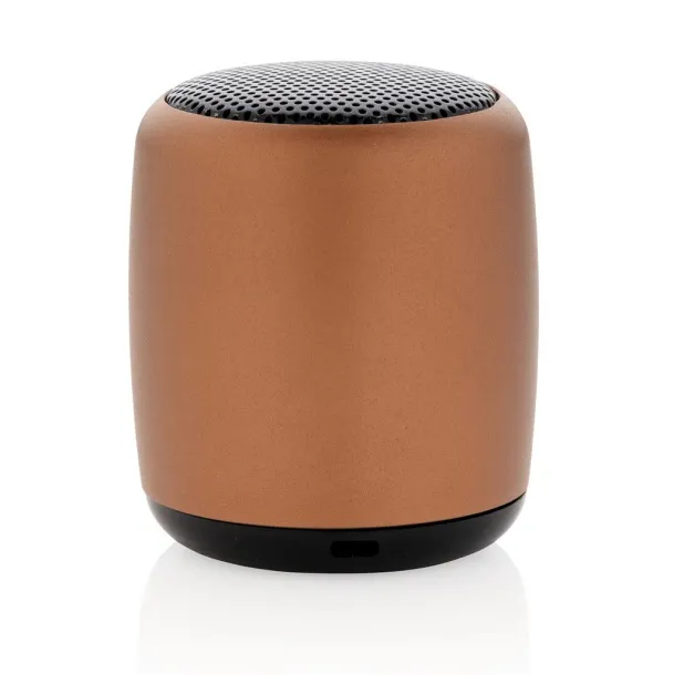  Mini aluminum wireless speaker - XD Collection Brown