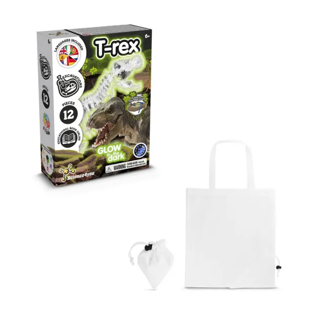 Fossil Excavation Kit V Educational game supplied with a 190T folding gift bag White