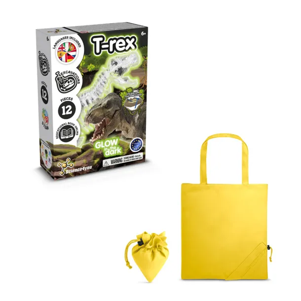 Fossil Excavation Kit V Educational game supplied with a 190T folding gift bag Yellow