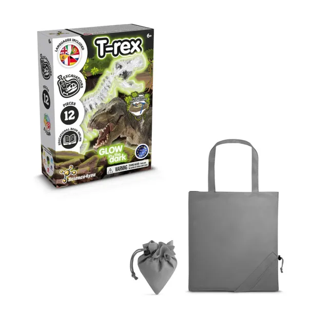 Fossil Excavation Kit V Educational game supplied with a 190T folding gift bag Grey