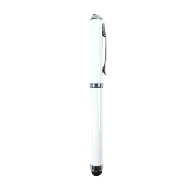  Laser pointer with LED light, ball pen, touch pen Bijela