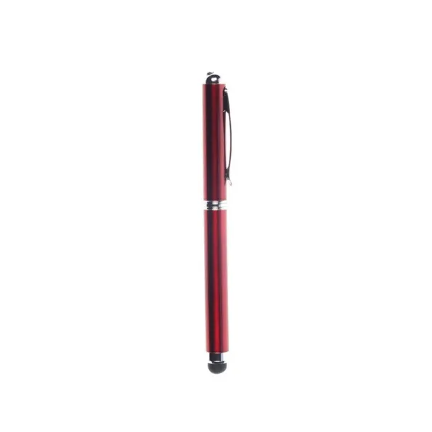  Laser pointer with LED light, ball pen, touch pen Crvena