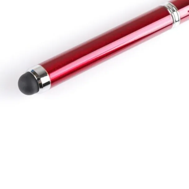  Laser pointer with LED light, ball pen, touch pen Crvena