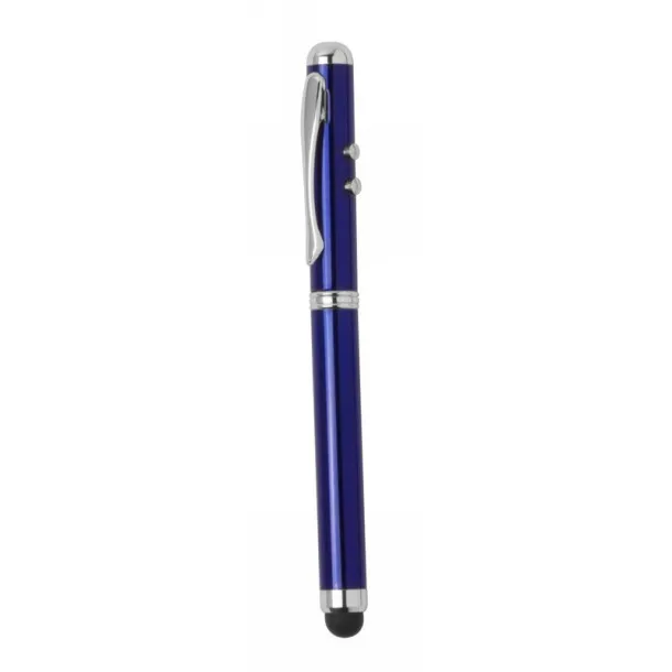  Laser pointer with LED light, ball pen, touch pen Mornarski plava