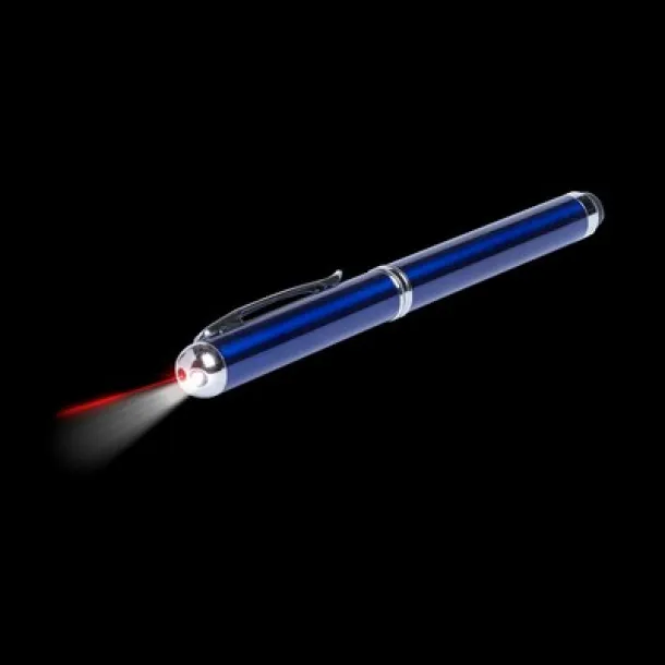  Laser pointer with LED light, ball pen, touch pen navy blue