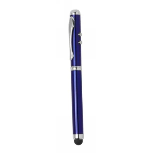  Laser pointer with LED light, ball pen, touch pen navy blue