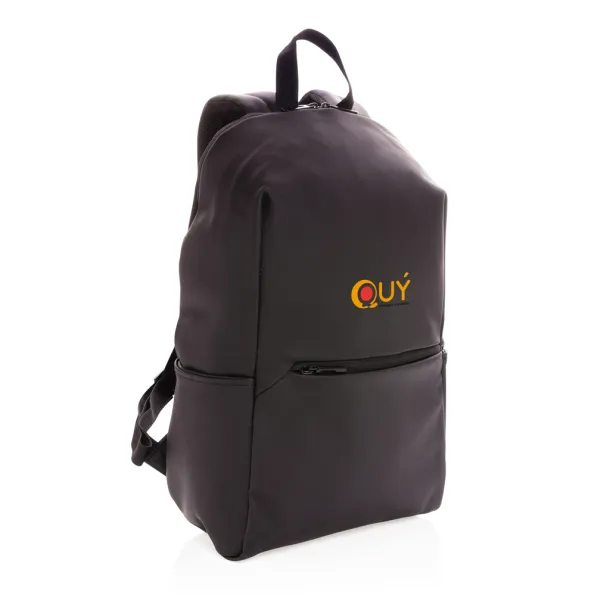  Smooth PU 15.6"laptop backpack - XD Collection Black 