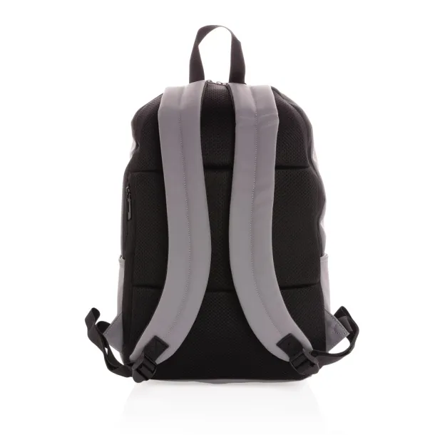  Smooth PU 15.6"laptop backpack - XD Collection Siva
