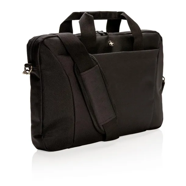  Swiss Peak 15.4” laptop bag - Swiss Peak Black 