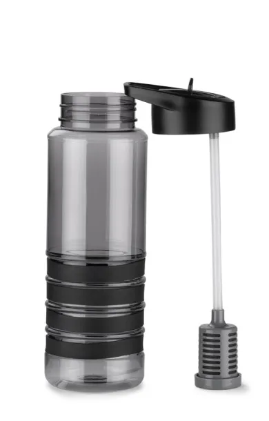 KIVI Sport bottle with carbon filter  700 ml Black