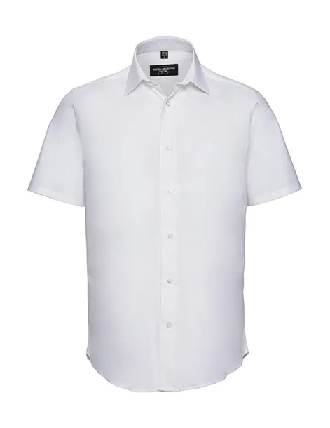  Fitted Stretch Shirt - Russell Collection Bijela