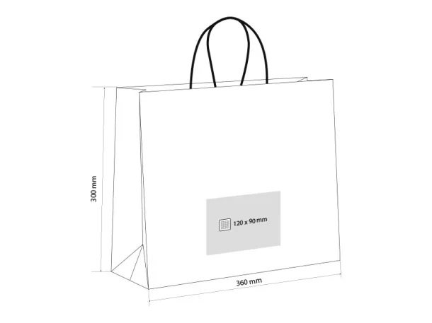 GIA paper bag - BRUNO Black