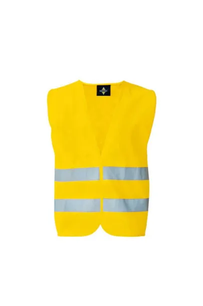 "KARLSRUHE" BASIC SAFETY VEST FOR PRINT - 2 VELCRO - Korntex Žuta