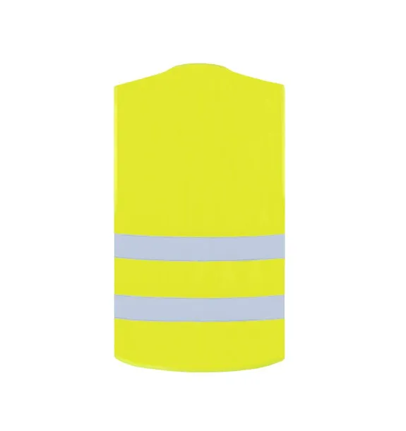 "KARLSRUHE" BASIC SAFETY VEST FOR PRINT - 2 VELCRO - Korntex Žuta