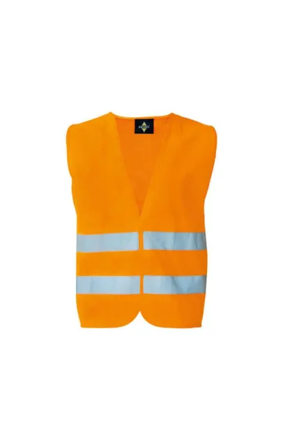 "KARLSRUHE" BASIC SAFETY VEST FOR PRINT - 2 VELCRO - Korntex Orange