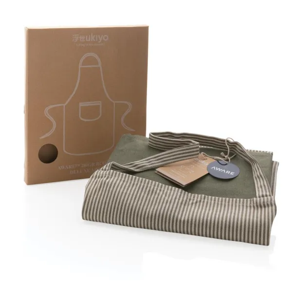  Ukiyo Aware™ 280gr rcotton deluxe apron - Ukiyo Zelena 