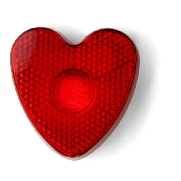  Flashing light "heart" with clip red