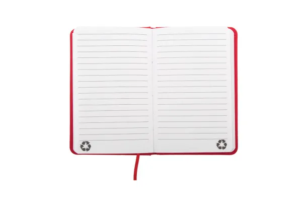 Repuk Line notes od recikliranog  PU-a, A6 Crvena