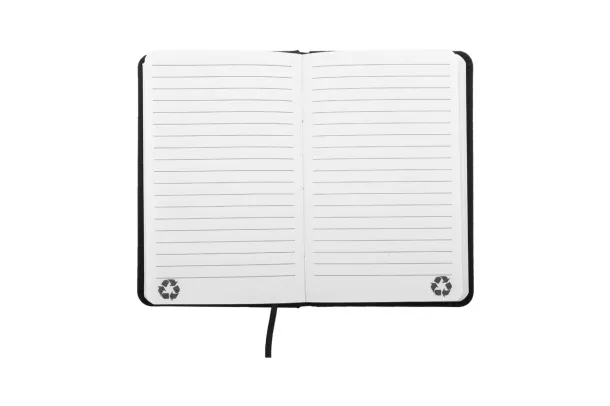 Repuk Line notes od recikliranog  PU-a, A6 Crna