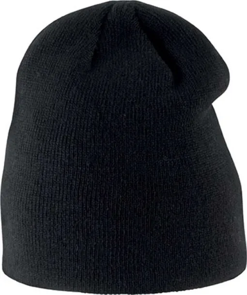  KNITTED KIDS' BEANIE - K-UP Black