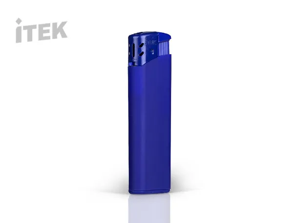 ISCRA SOFT Electronic plastic lighter - ITEK Royal blue