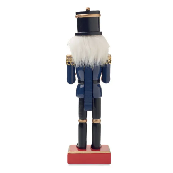 JOLLY CRUNCH Nutcracker character in wood Blue