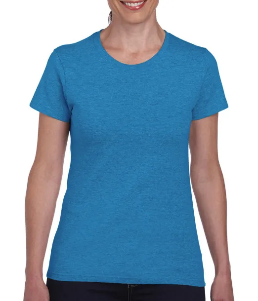  Ladies' Heavy Cotton T-Shirt - Gildan Heather Sapphire